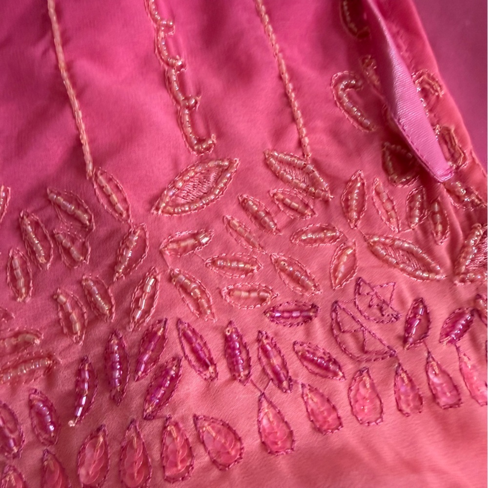 Free People Lala Beaded Skort in Pink Embroidered Ombre NWT $168 Small - Picture 11 of 15